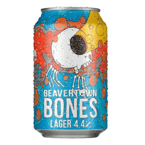 Beavertown Bones Lager Cans 12x330ml The Beer Town Beer Shop Buy Beer Online
